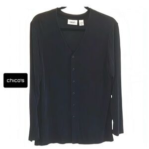 Chico’s Travelers Collection Classic Jacket-Chico’s Size 1 = Medium/8